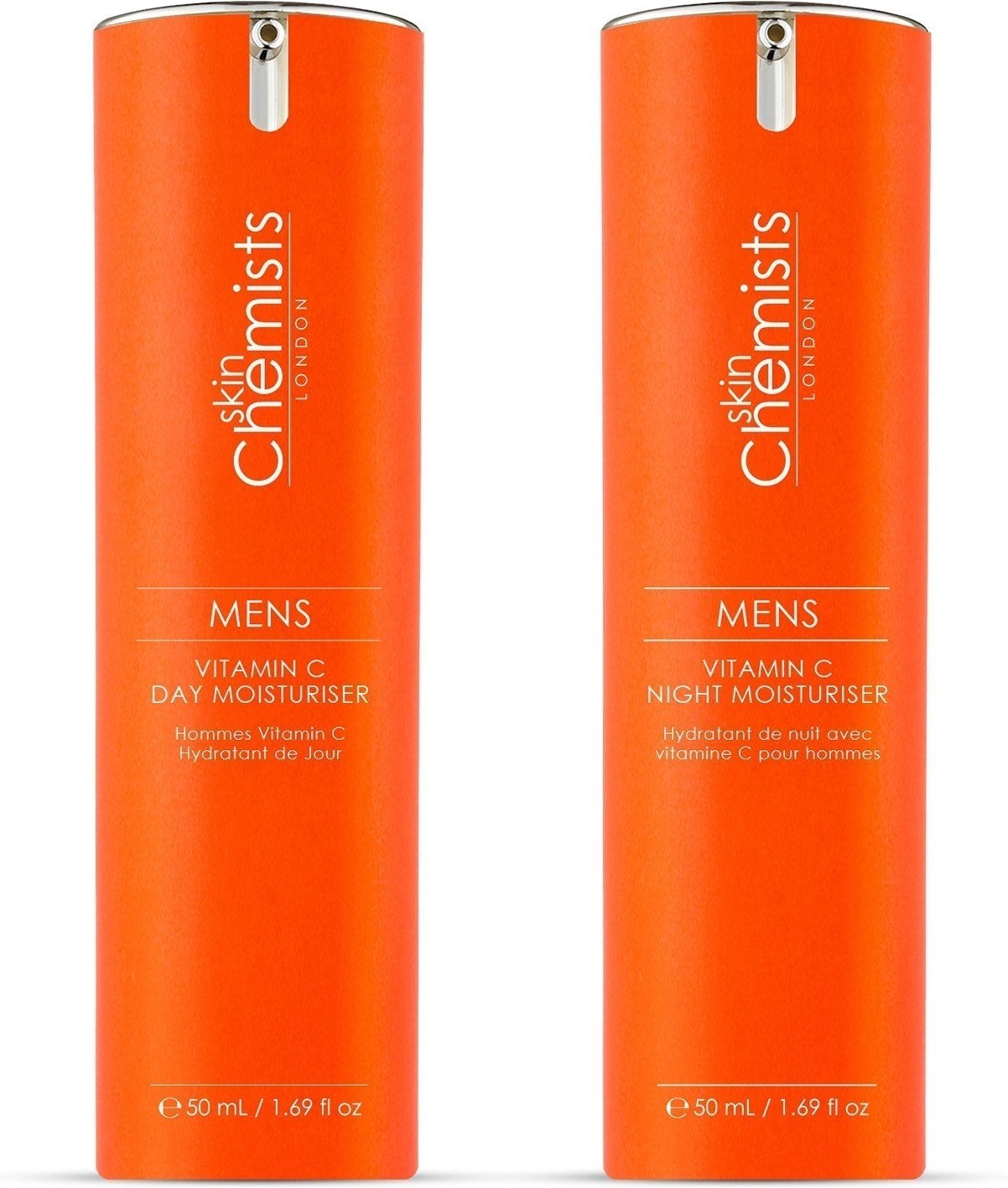 skinChemists Anti-Aging Männer Vitamin C Tages- und Nacht-Routine