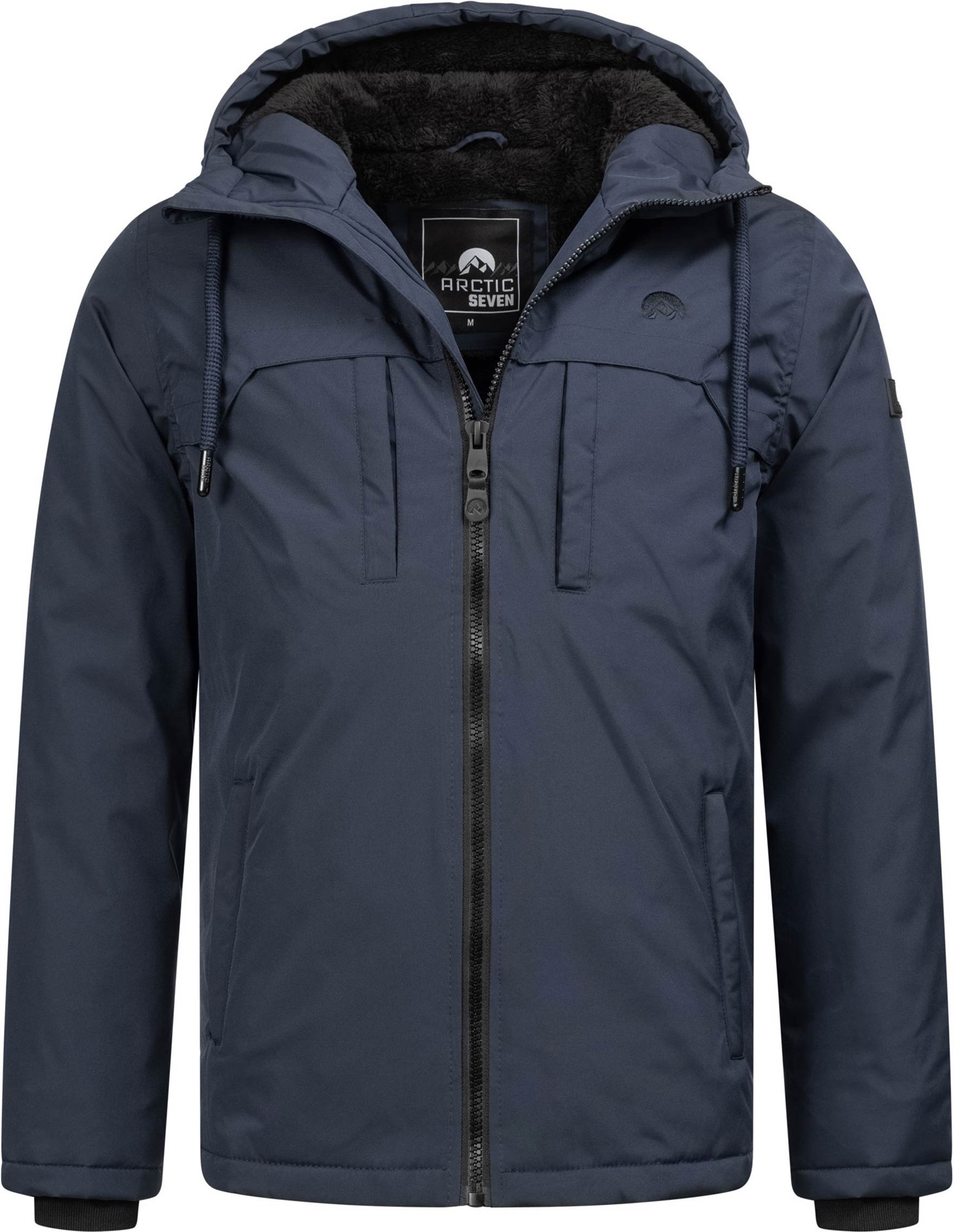 Arctic Seven Herren Winterjacke Navy