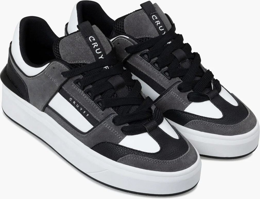 Cruyff Kickturn Leder Herren Graue Sneaker