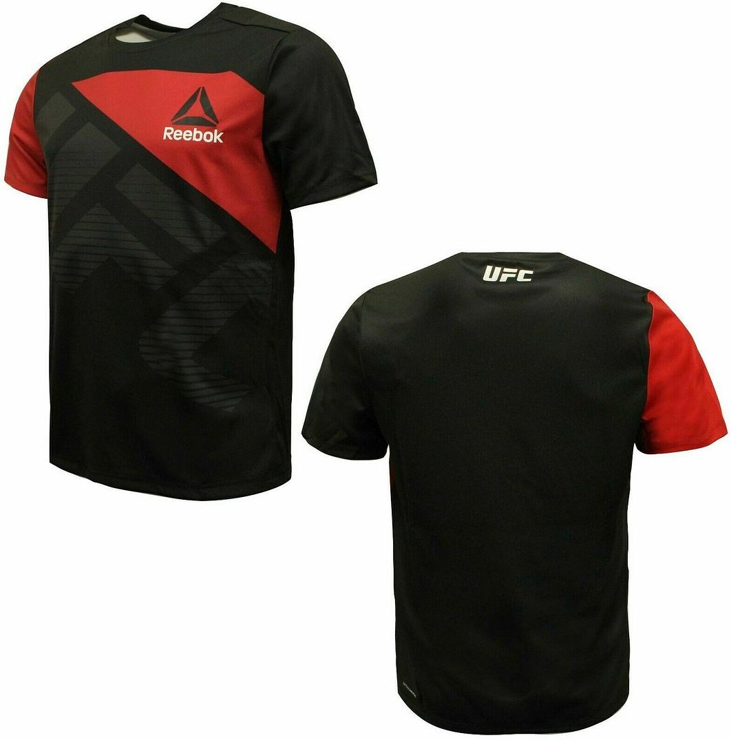 Reebok UFC Mens Black/Red T-Shirt