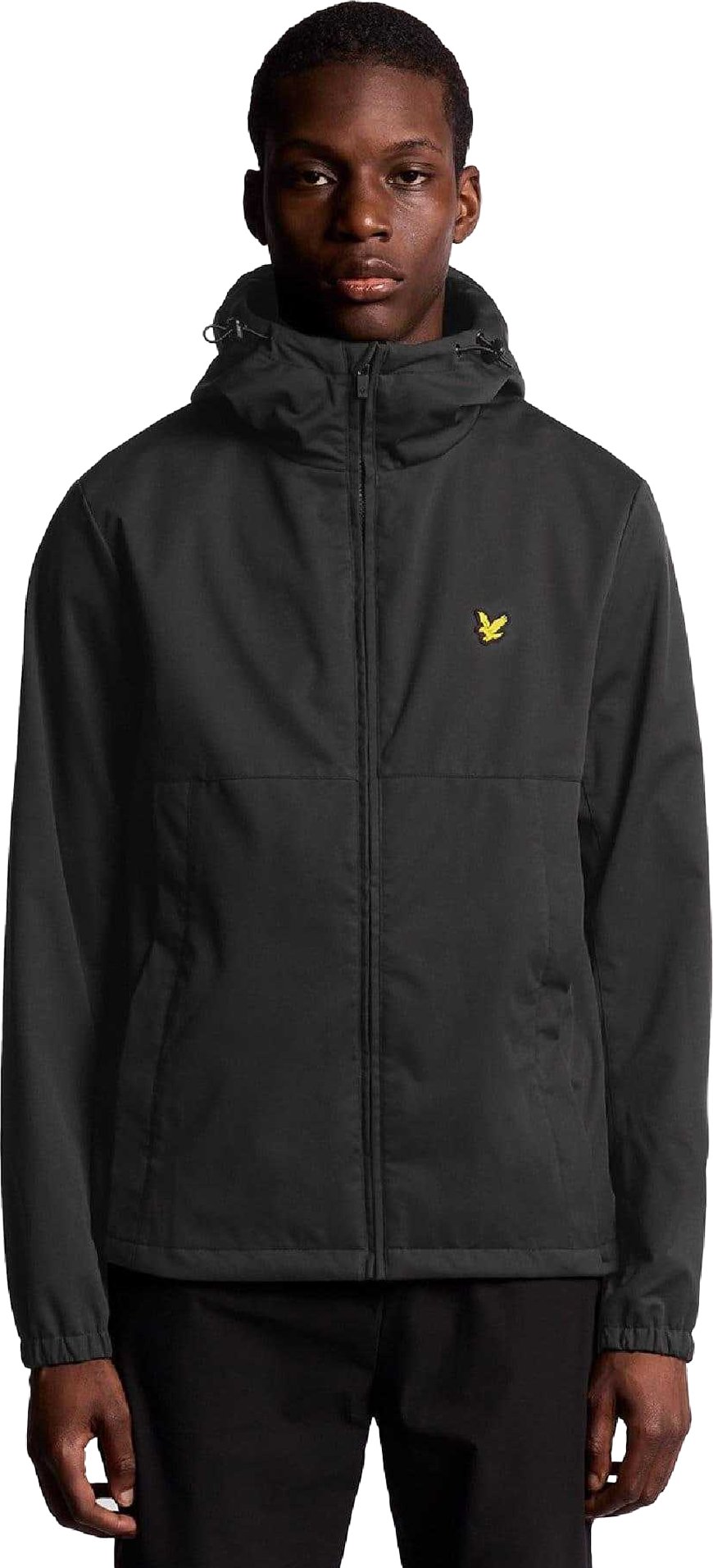 Lyle & Scott - Windjacke für Herren, Durchgehender Reißverschluss, Sport (Schwarz)