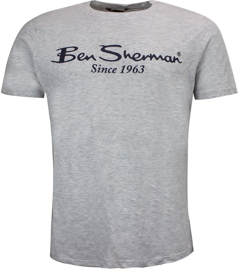 Ben Sherman Drehbuch Logo Mens Grey T-Shirt