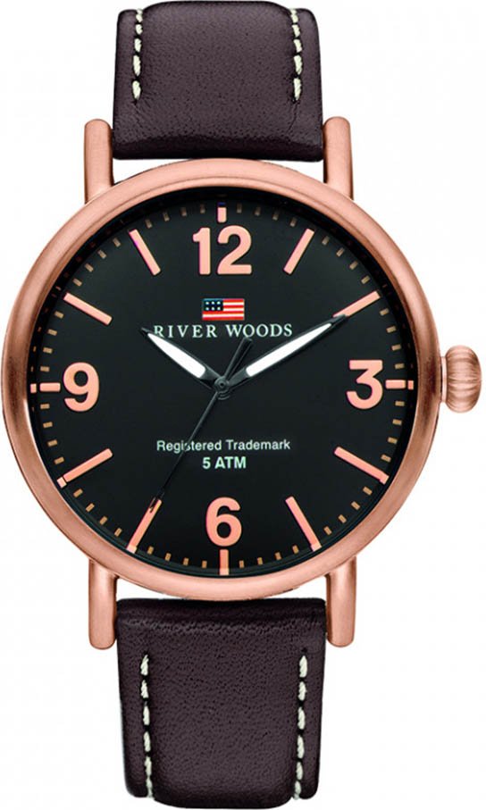 River Woods Delaware Braun Herren Armbanduhr RW420034