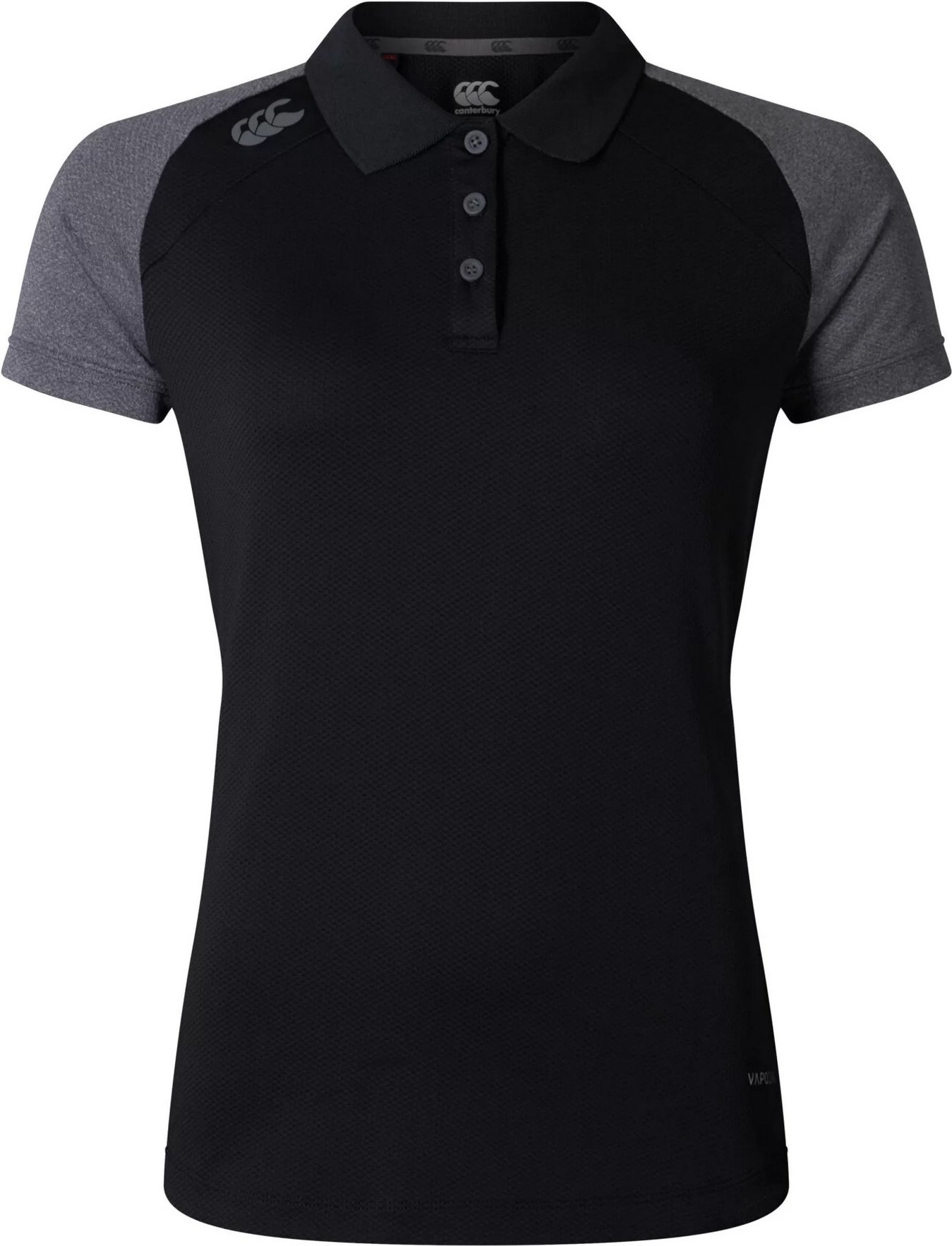 Canterbury - "Elite" Poloshirt für Damen (Schwarz/Magnetgrau)