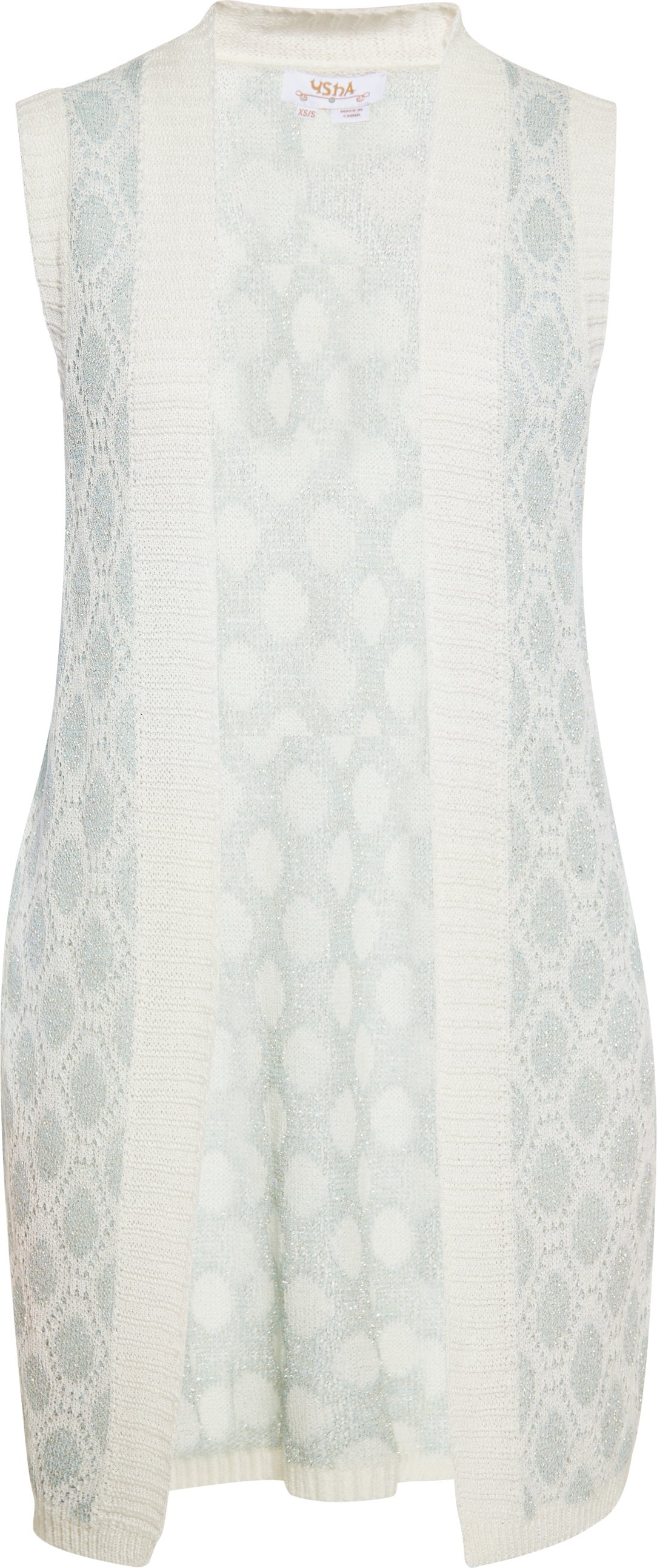 usha Weste Damen weiß hellblau