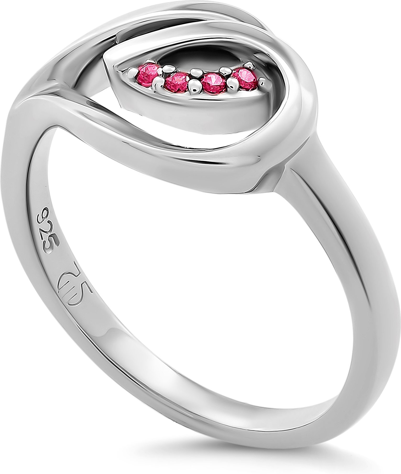 Orphelia 'Dazzle' Damen-Ring aus 925er Sterlingsilber – Silber ZR-7518/R