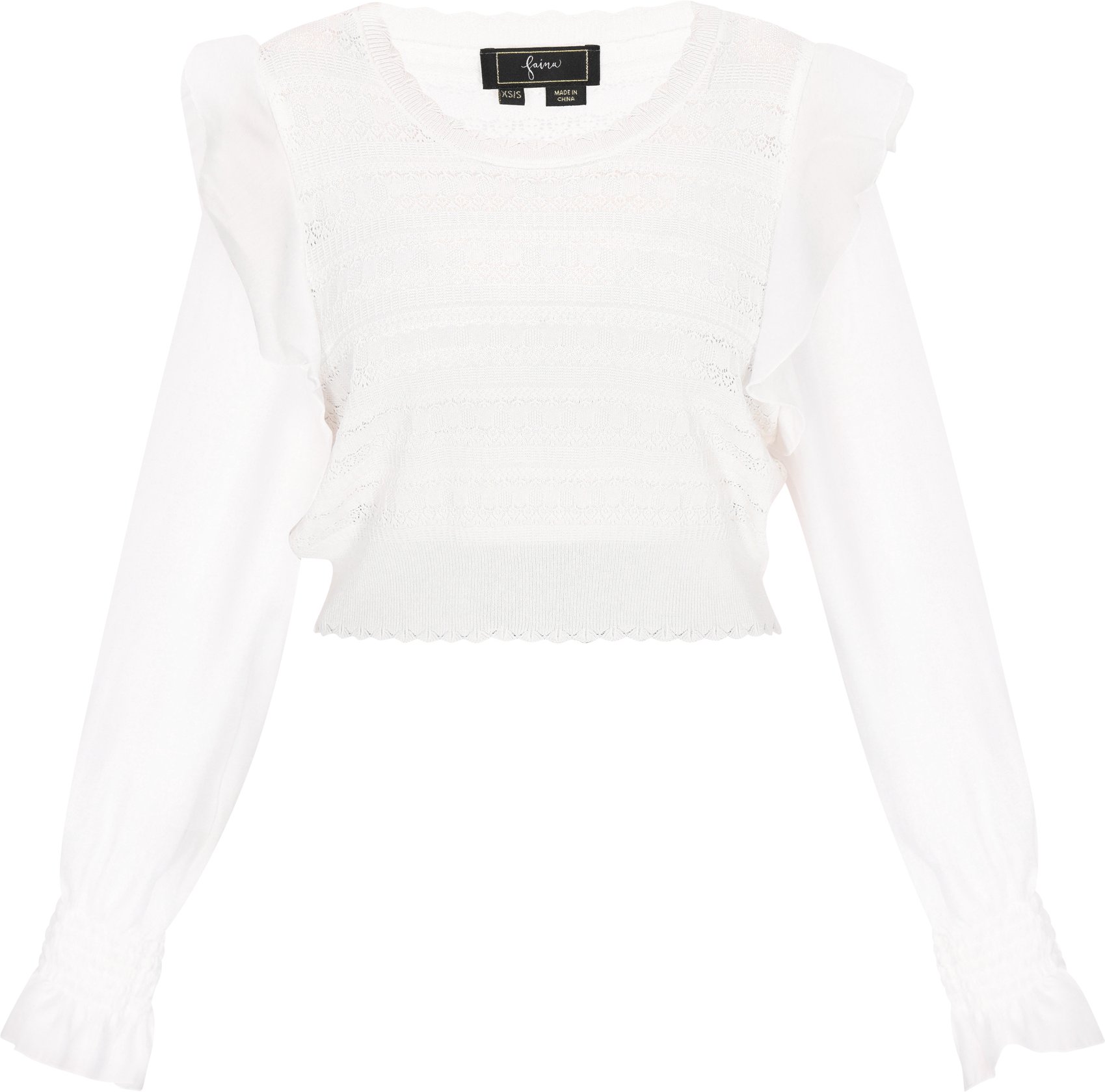 Faina Pullover Frauen cremefarben