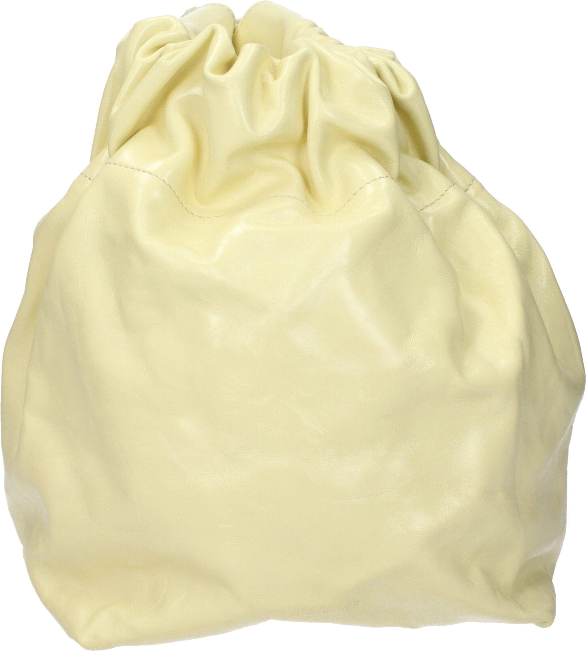 Gelbe Lederhandtasche