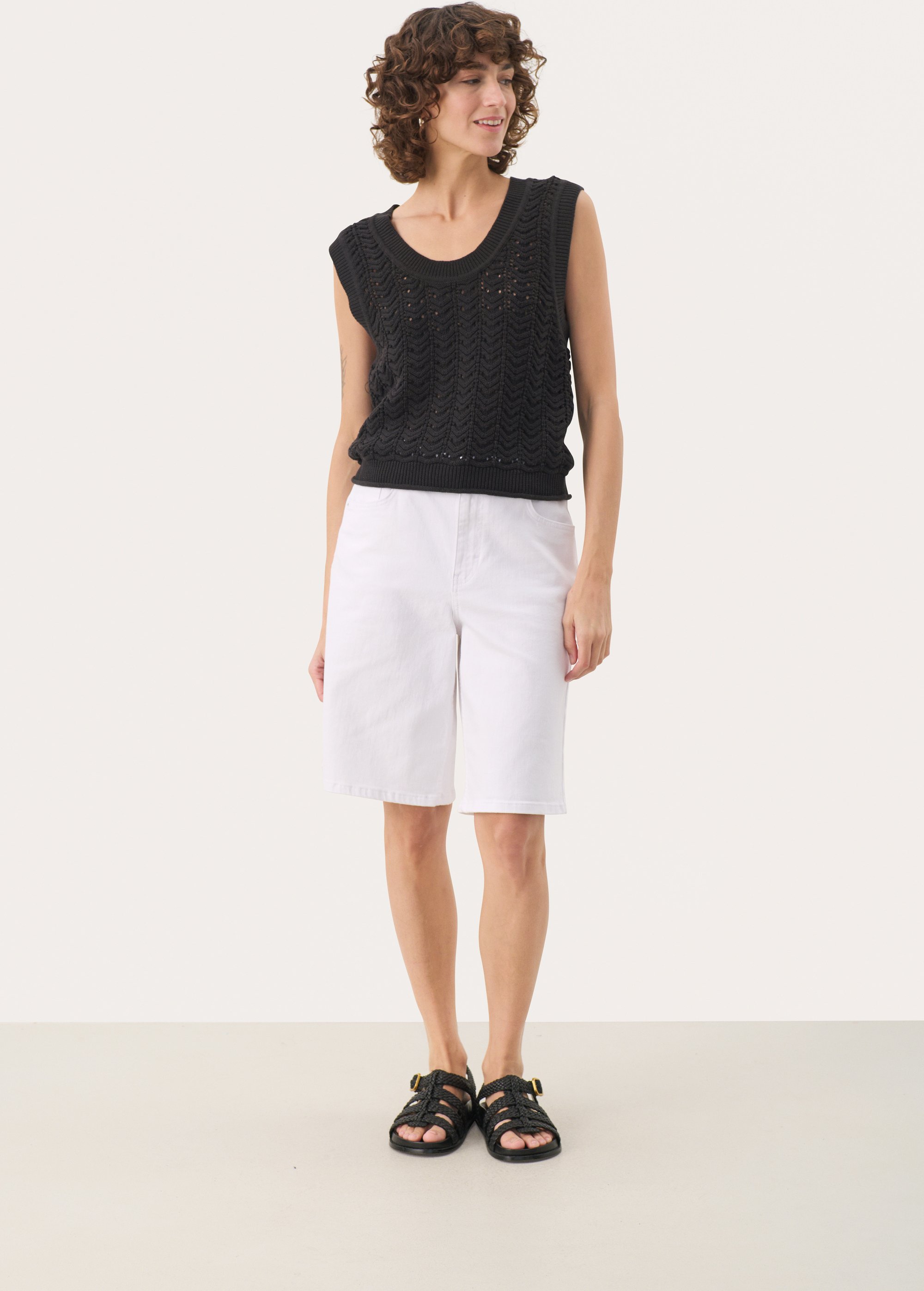 Strickpullover Slim fit black