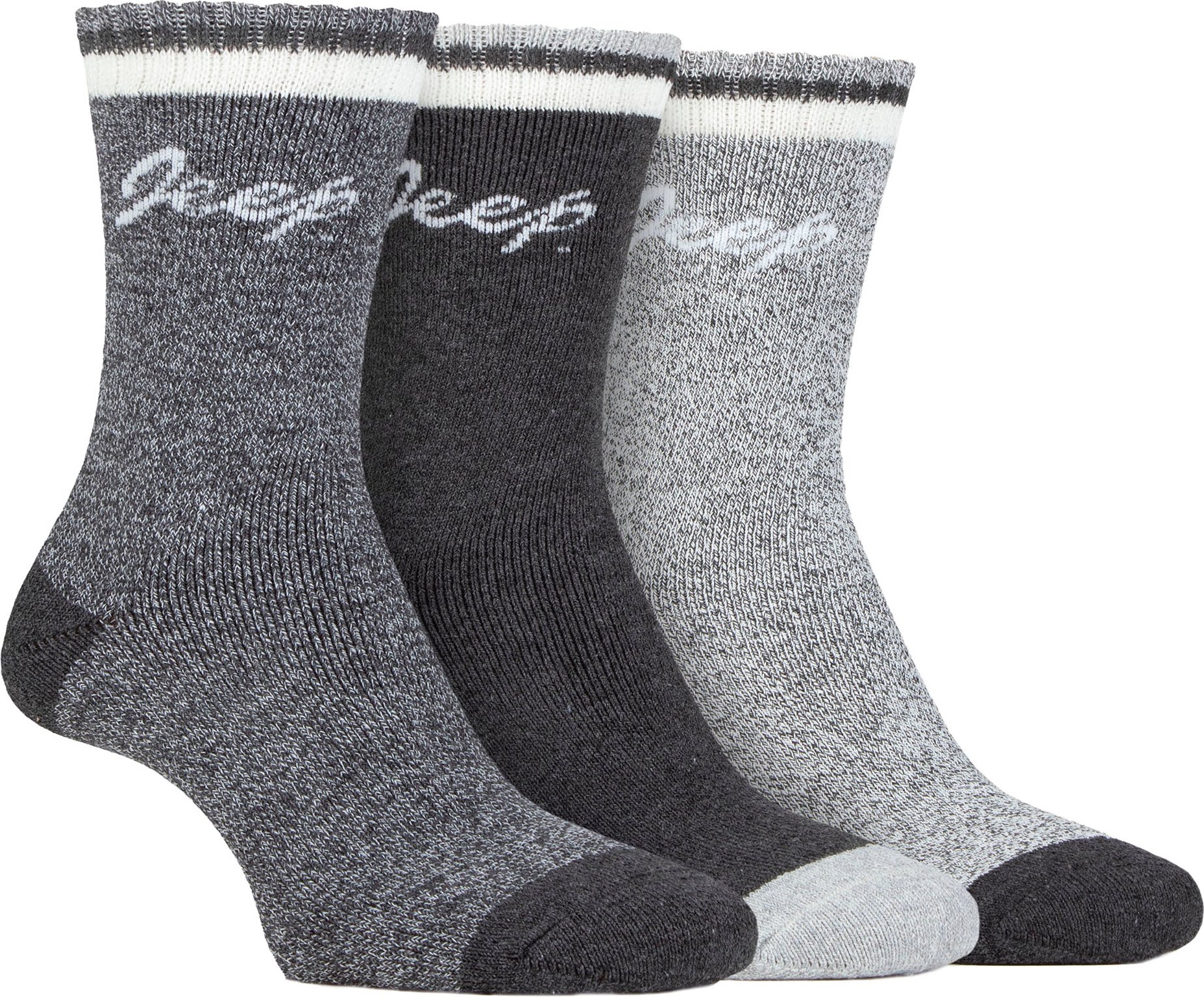 Womens Walking Boot Socks | Jeep | Breathable Ribbed Full Cushion Performance Socks for Ladies - Slate / Grey