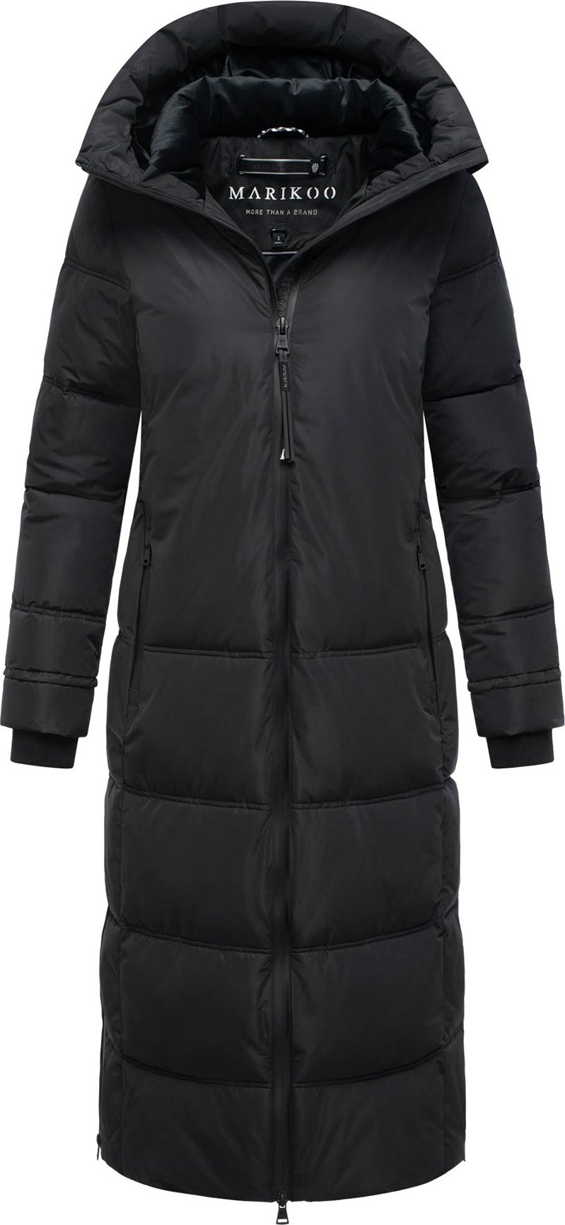 Marikoo Damen Winter Steppmantel Honiaa XVI mit Kapuze & Reißverschlusstaschen