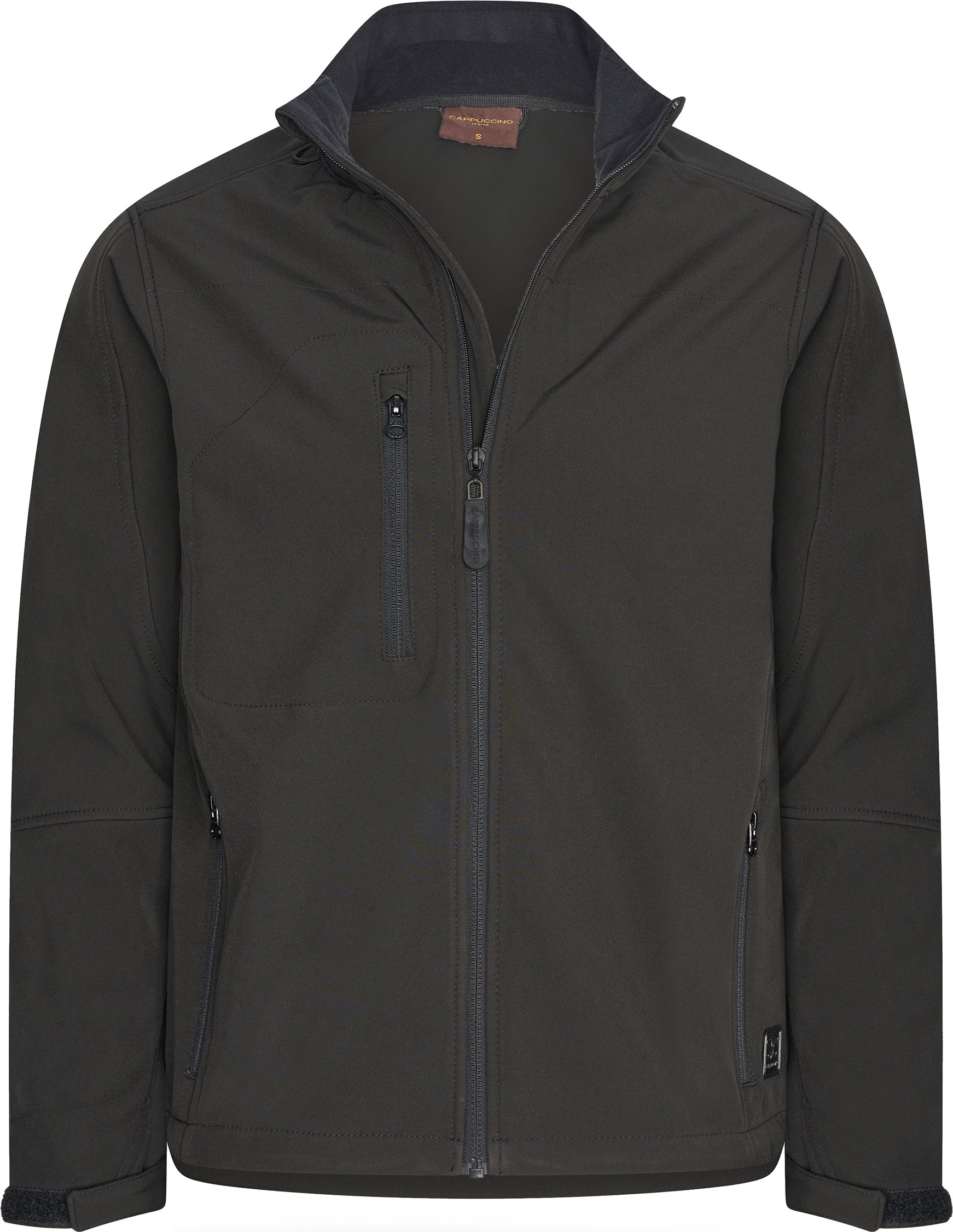 Softshell Zip Jacket Black von Cappuccino Italia in der farbe Schwarz und in größe XXL.
