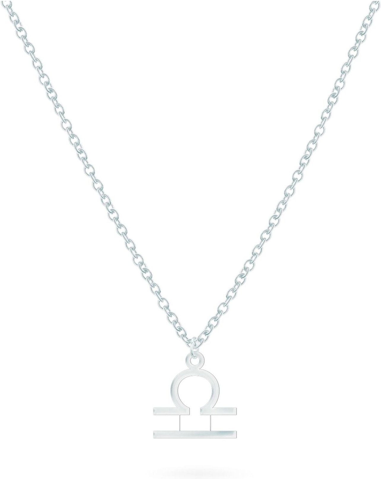 BEKA&BELL Anhänger mit Kette 925-Sterling Silber Glänzend 42cm Waage