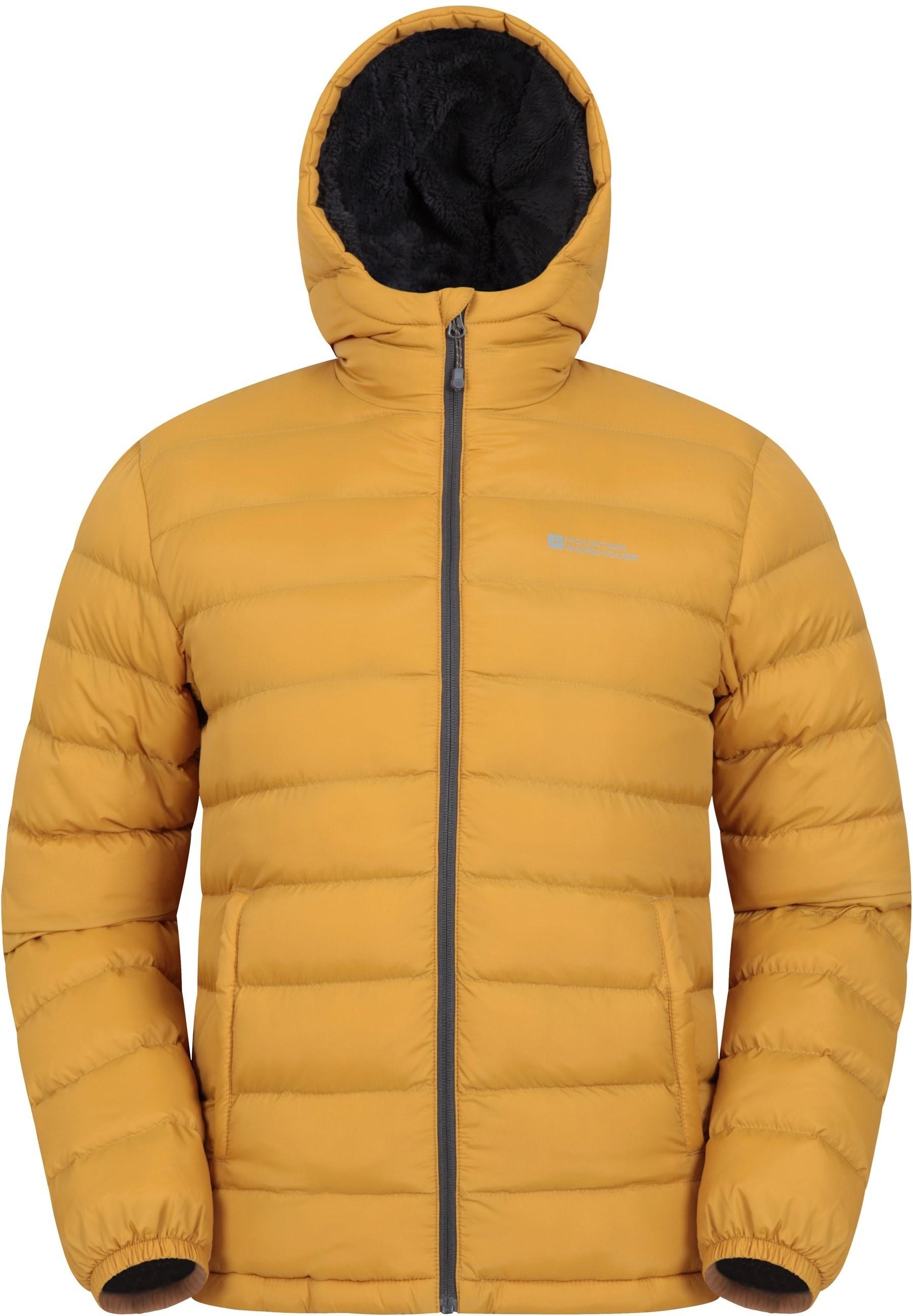 Mountain Warehouse Mens Seasons Kunstfell gefüttert gepolsterte Jacke (Senf)