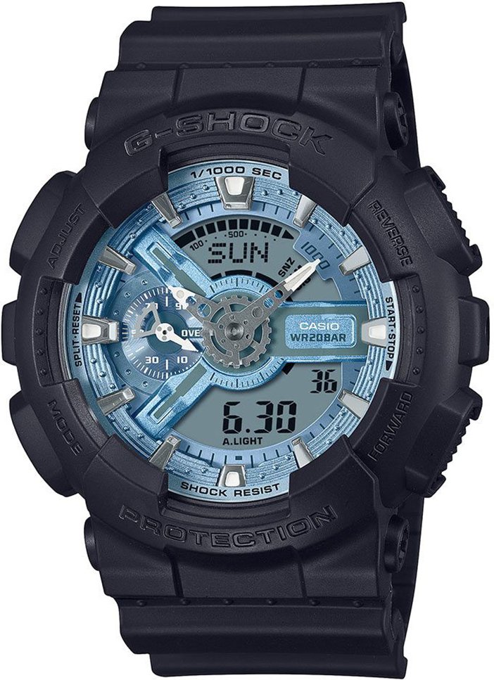 Thumbnail - Casio G-Shock Herren Schwarz Uhr GA-110CD-1A2ER