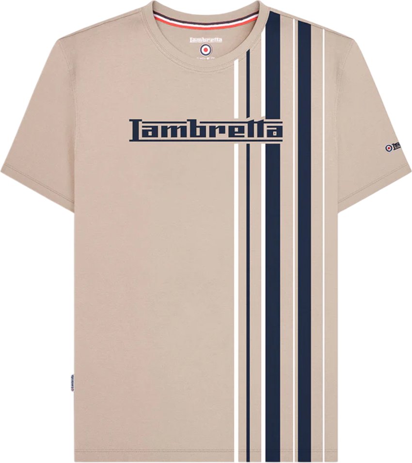 Lambretta - "SS25" T-Shirt für Herren (Steinfarben)