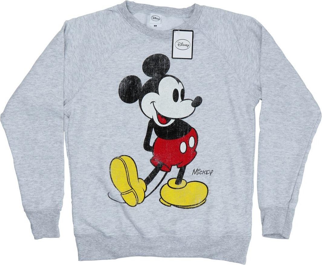 Disney Damen/Damen Mickey Mouse Classic Kick Sweatshirt (Grau)