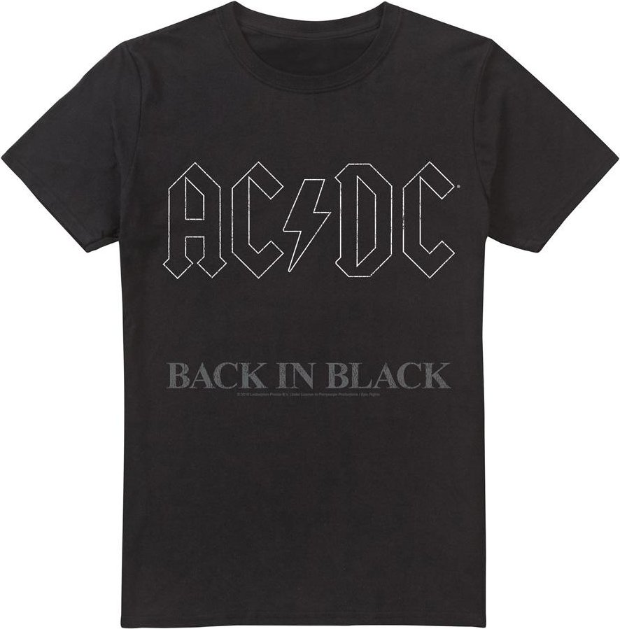 AC/DC - "Back In Black" T-Shirt für Herren (Schwarz)