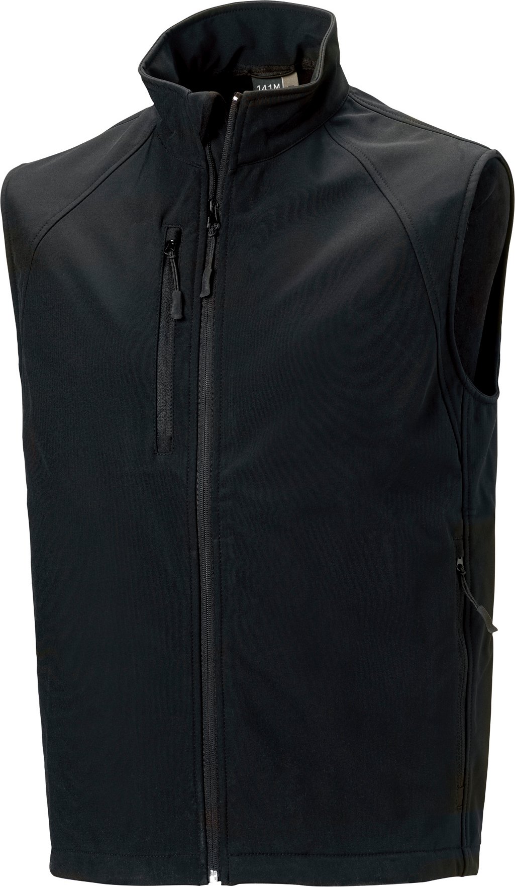 Thumbnail - Russell Mens 3 Layer Soft Shell Gilet Jacke (Schwarz)