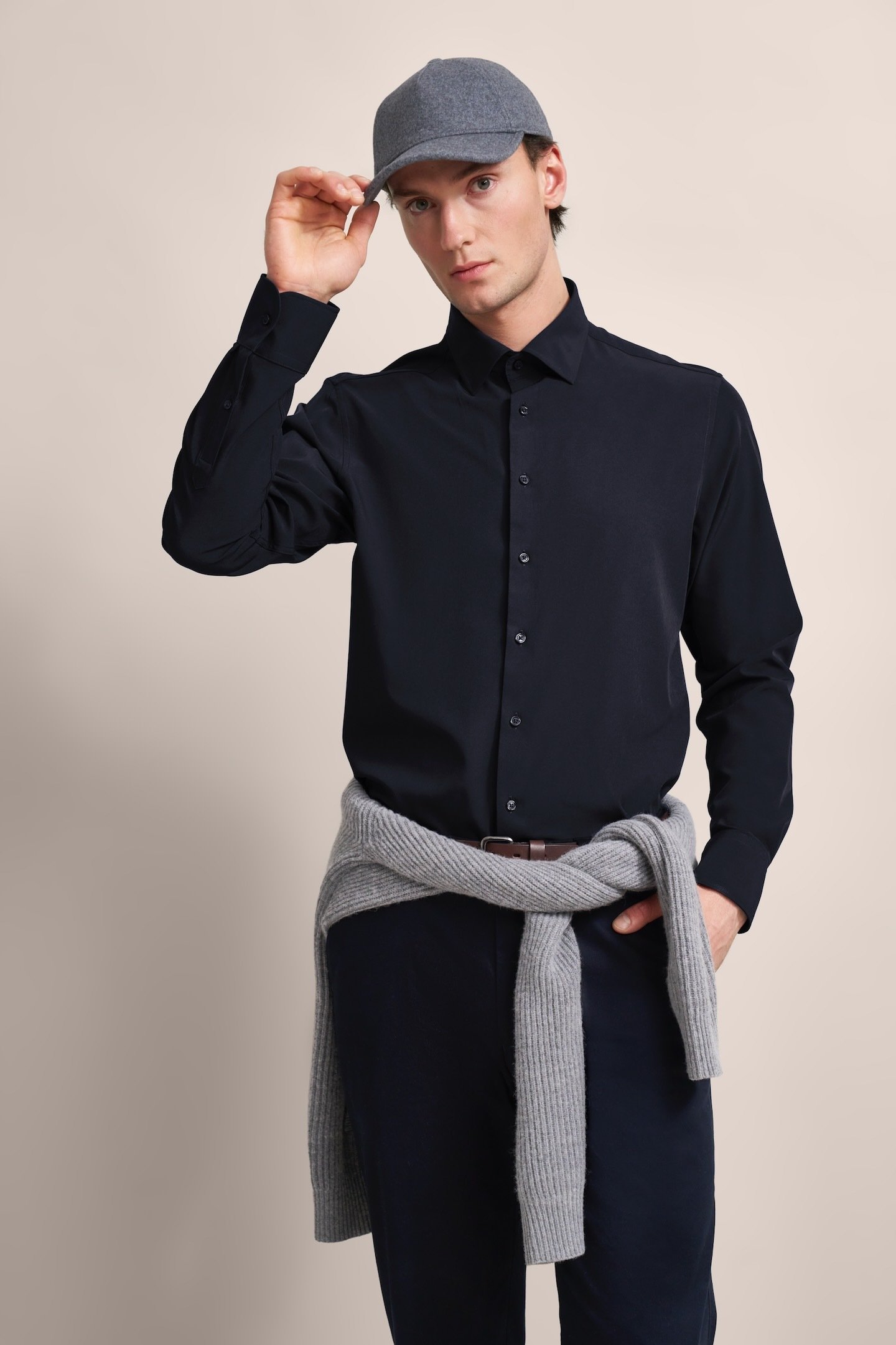 Bugatti Herren Freizeithemd mit Elasthananteil