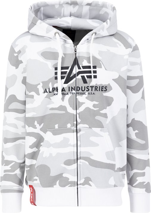 Basic Camo Zip Hoodie