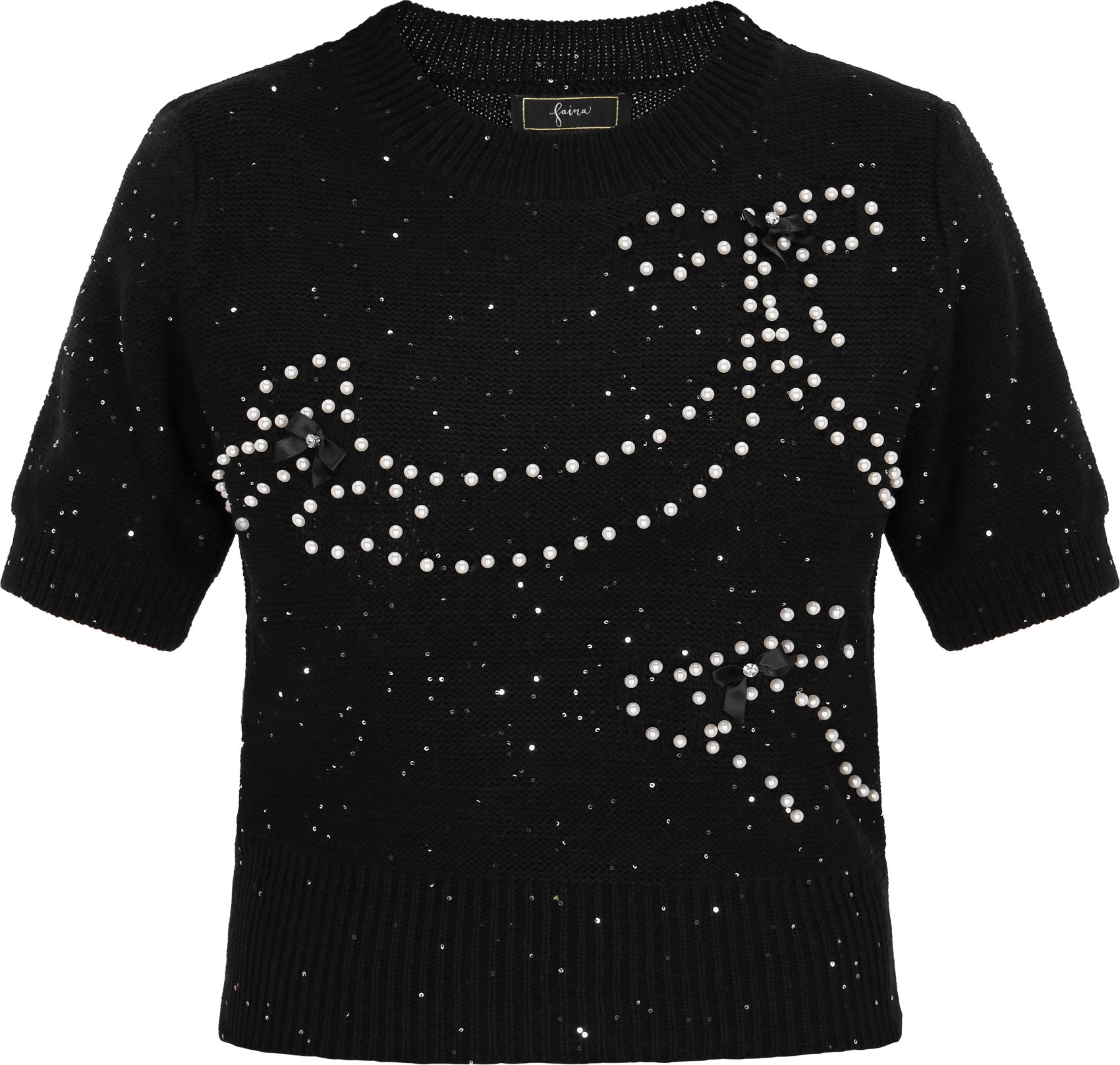 Faina Pullover Frauen Schwarz