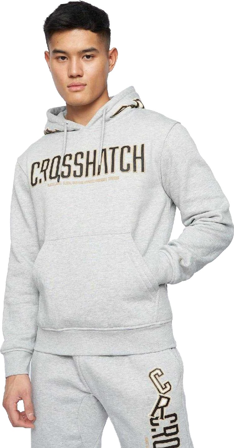 Crosshatch - "Doddington" Kapuzenpullover für Herren/Damen Unisex (Grau)