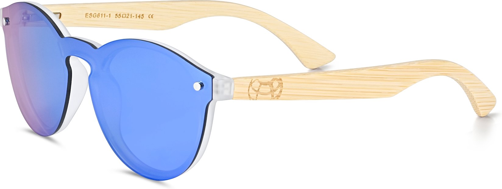 Earth Wood Tulum Polarisierte Sonnenbrille - Bambus/Grün