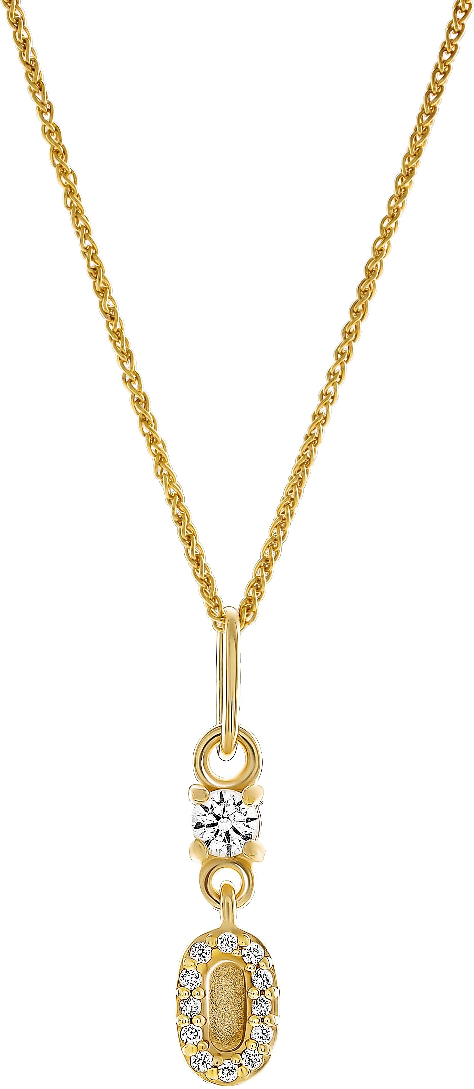 Orphelia 'Lily' Damen-Anhänger aus 925er Sterlingsilber mit Kette – Gold ZH-7582/G