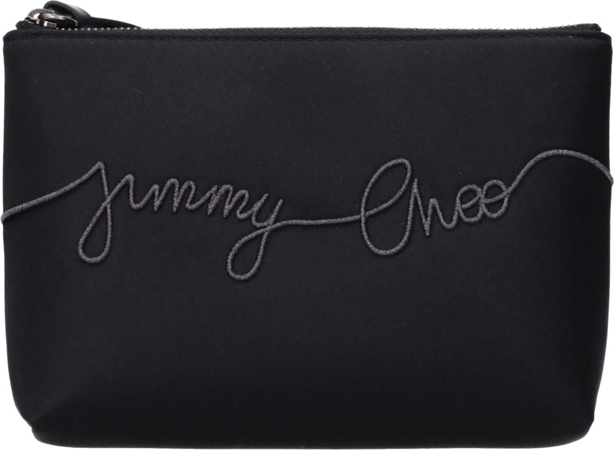 Schwarze Satin Clutch Tasche