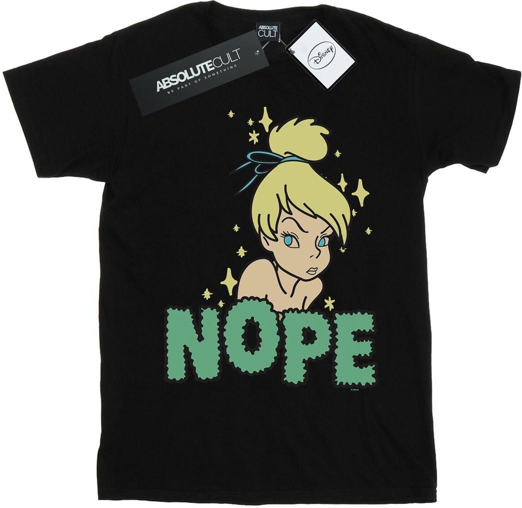 Disney - "Tinker Bell Nope" T-Shirt für Mädchen (Schwarz)
