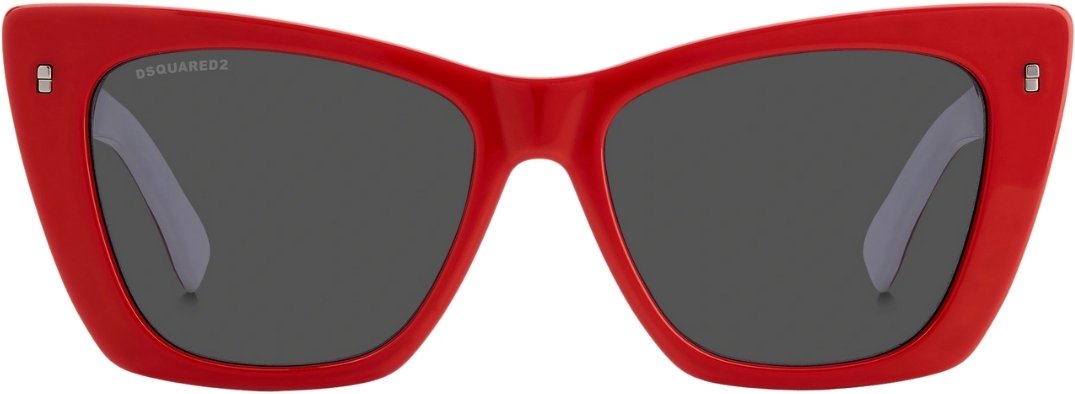 Dsquared2 Icon graue Linse schwarze Sonnenbrille