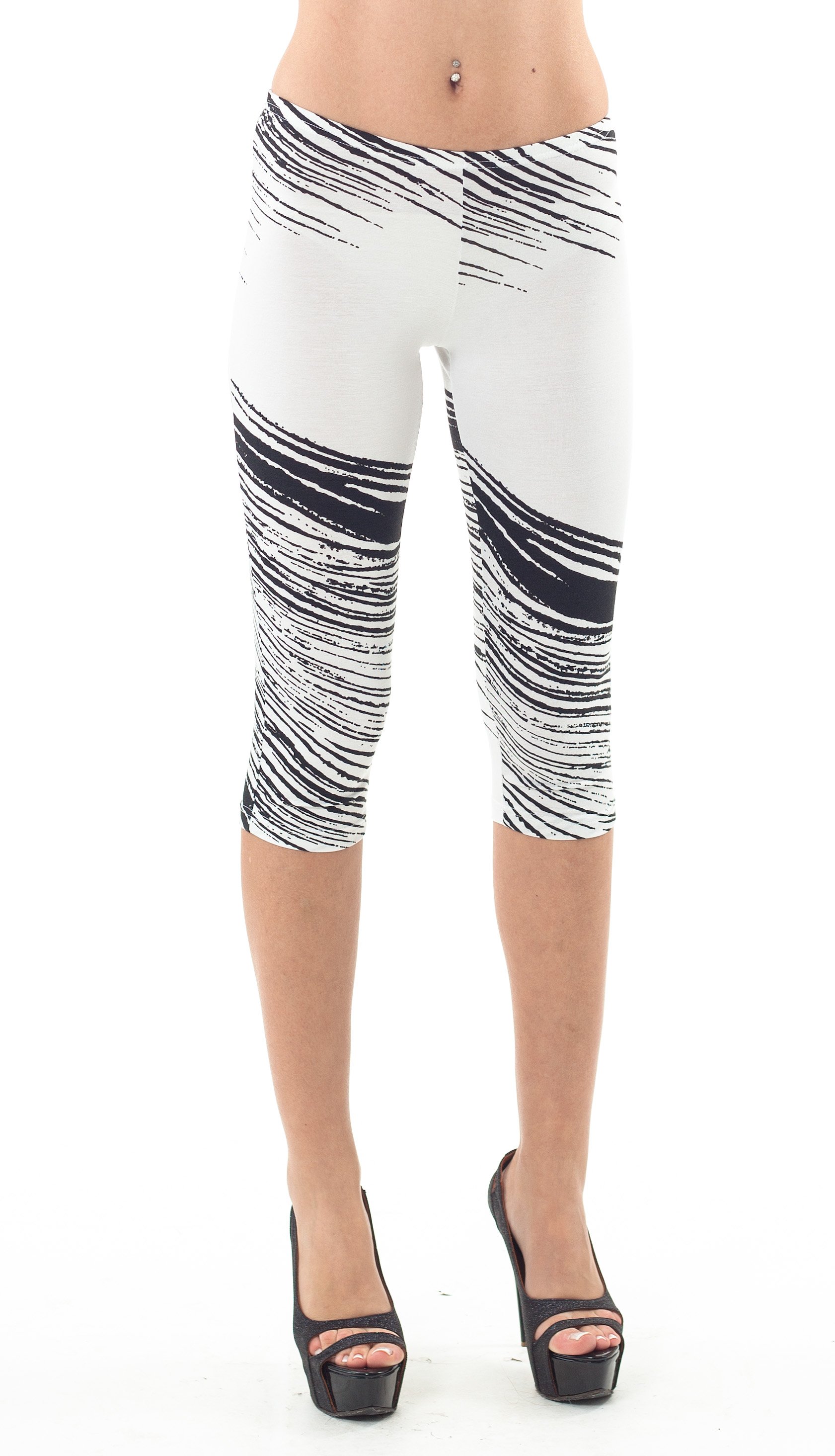 Gekürzte Print-Leggings