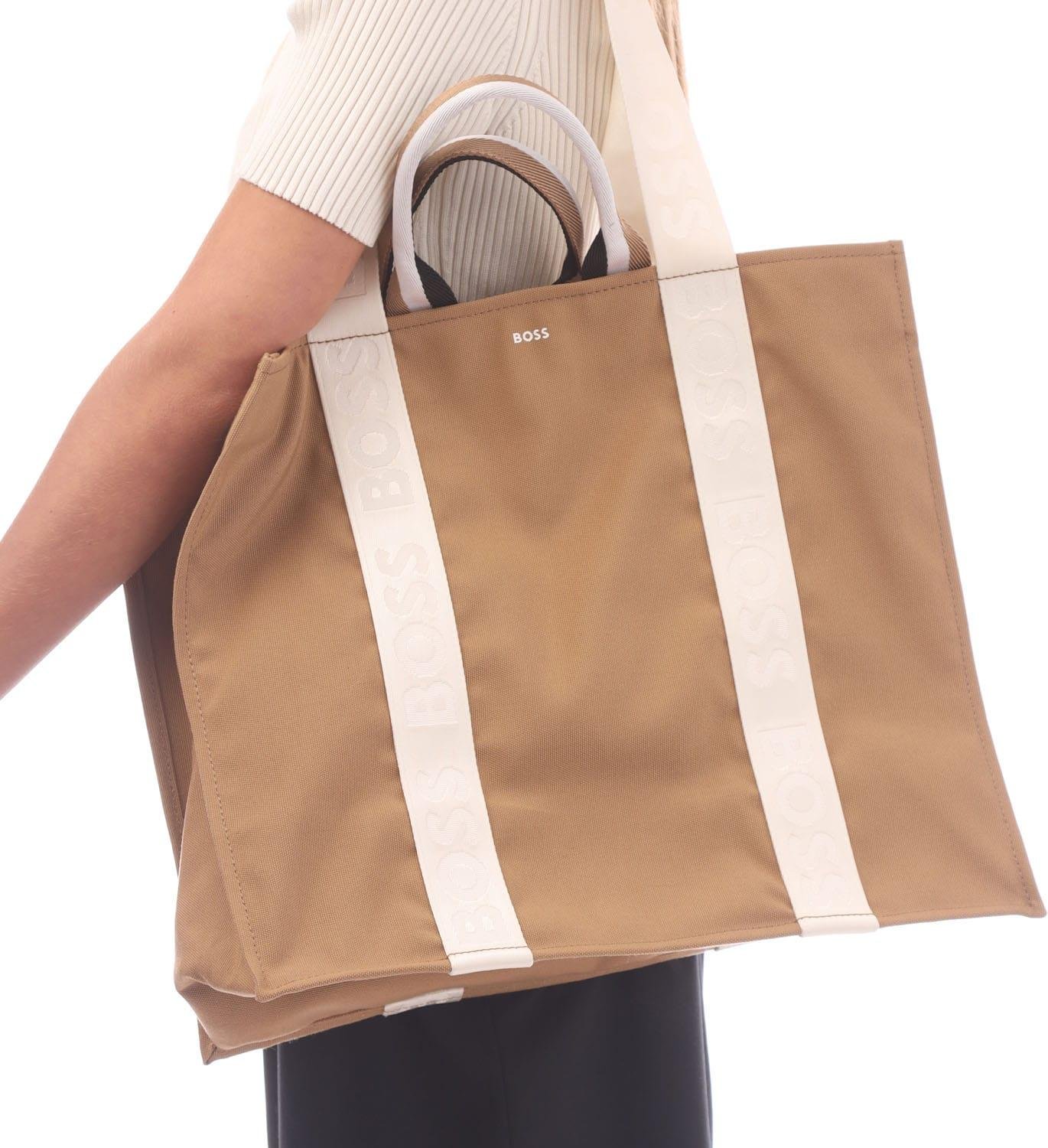 Hugo Boss - Einkaufstasche "Deva" (Beige)