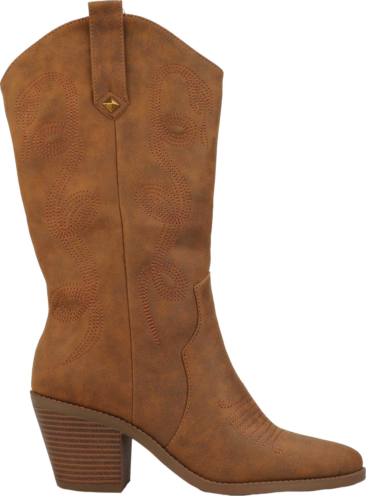 Rocket Dog - "Feria" bestickt Cowboystiefel für Damen (Walnussbraun)