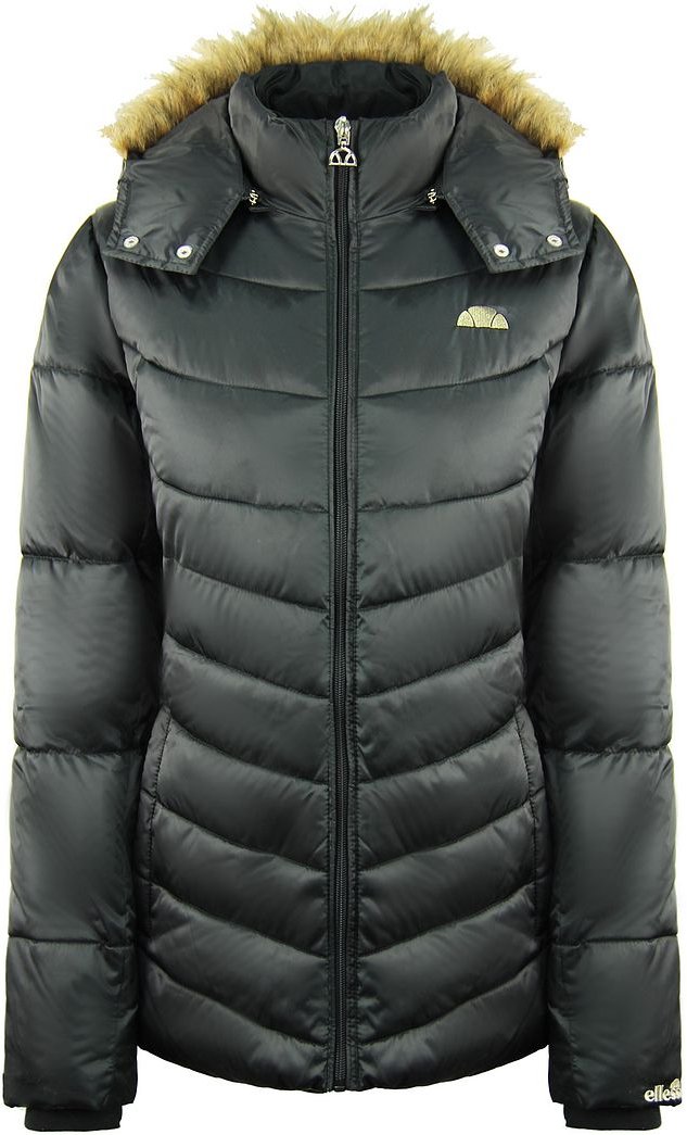 Ellesse Womens Black Kapuzenmantel