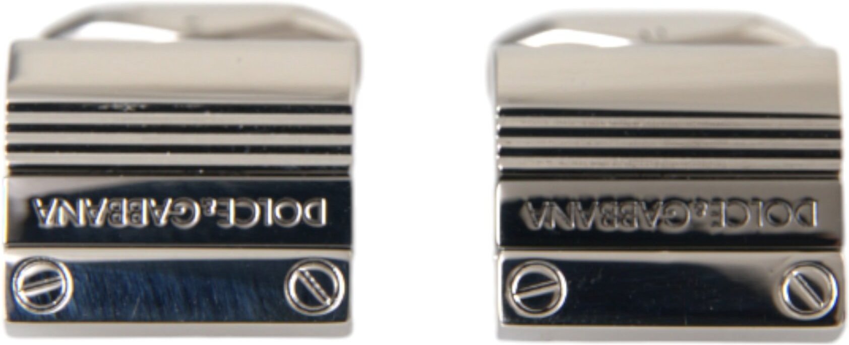 Versilberte Metall Messing DG Logo Anstecknadel Manschettenknöpfe