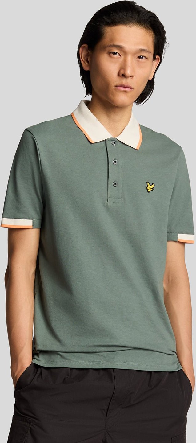 Thumbnail - Lyle & Scott Poloshirt mit halbhohem Rand - Grün