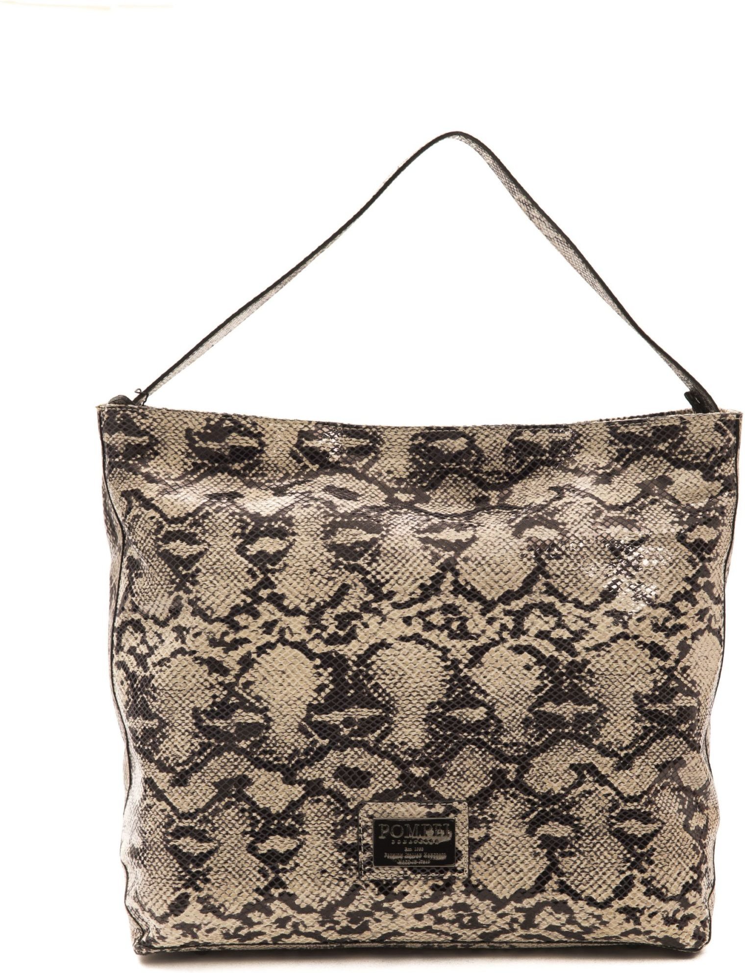 Pompei Donatella Grey Leather épaule pour femmes