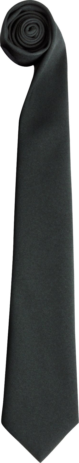 Premier Krawatte - Einfarbige Herren-Arbeitskrawatte (2er-Pack) (Schwarz)