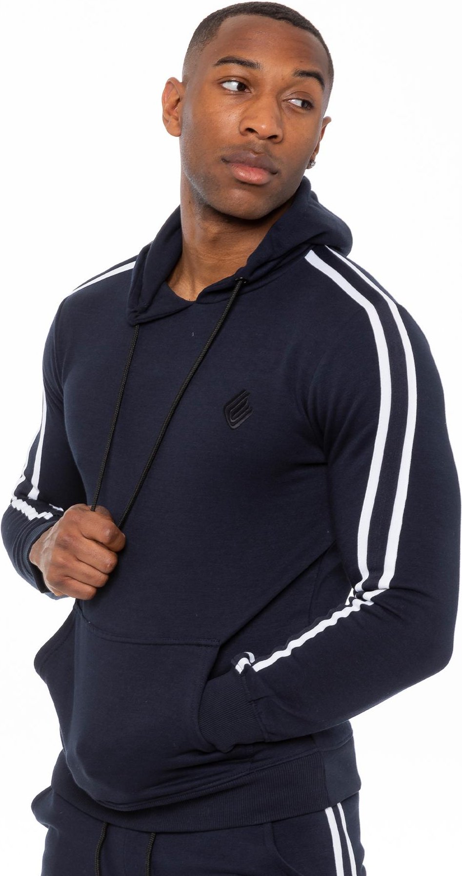 Gestreifter Herren Pullover Hoodie