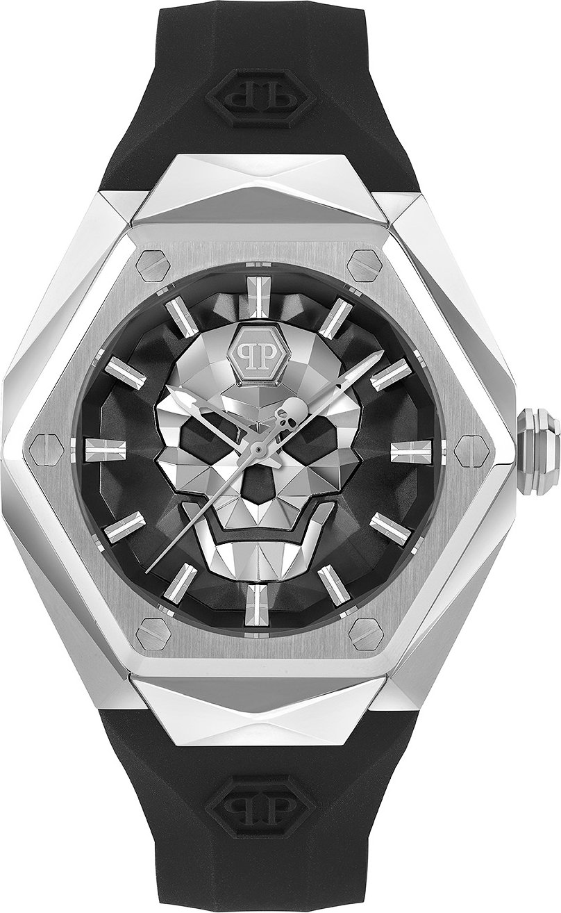 Philipp Plein The $kull Spikes Herren Schwarz Uhr PWPWA0124