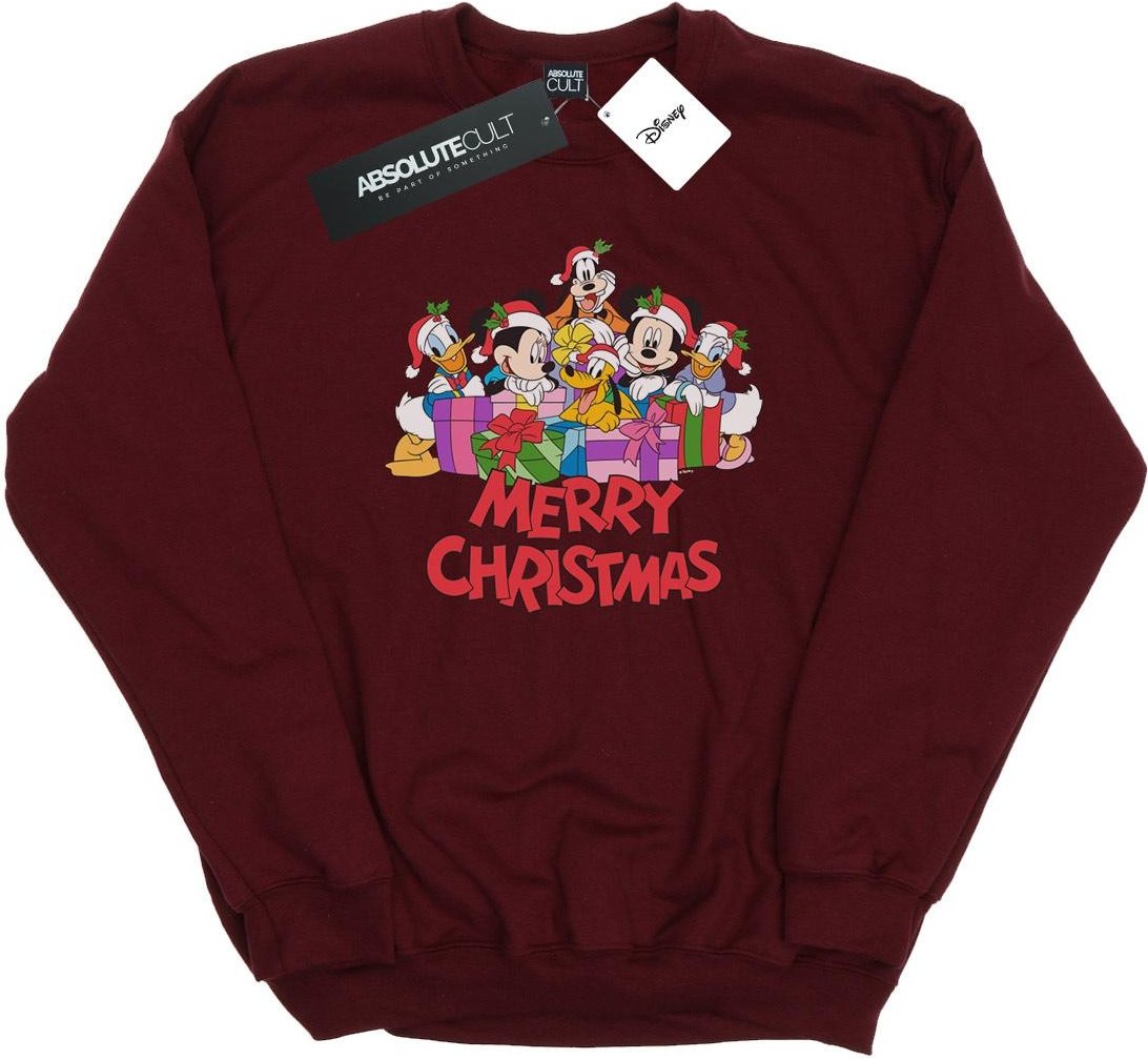 Disney - "Mickey Mouse and Friends" Sweatshirt für Herren (Burgunderrot)
