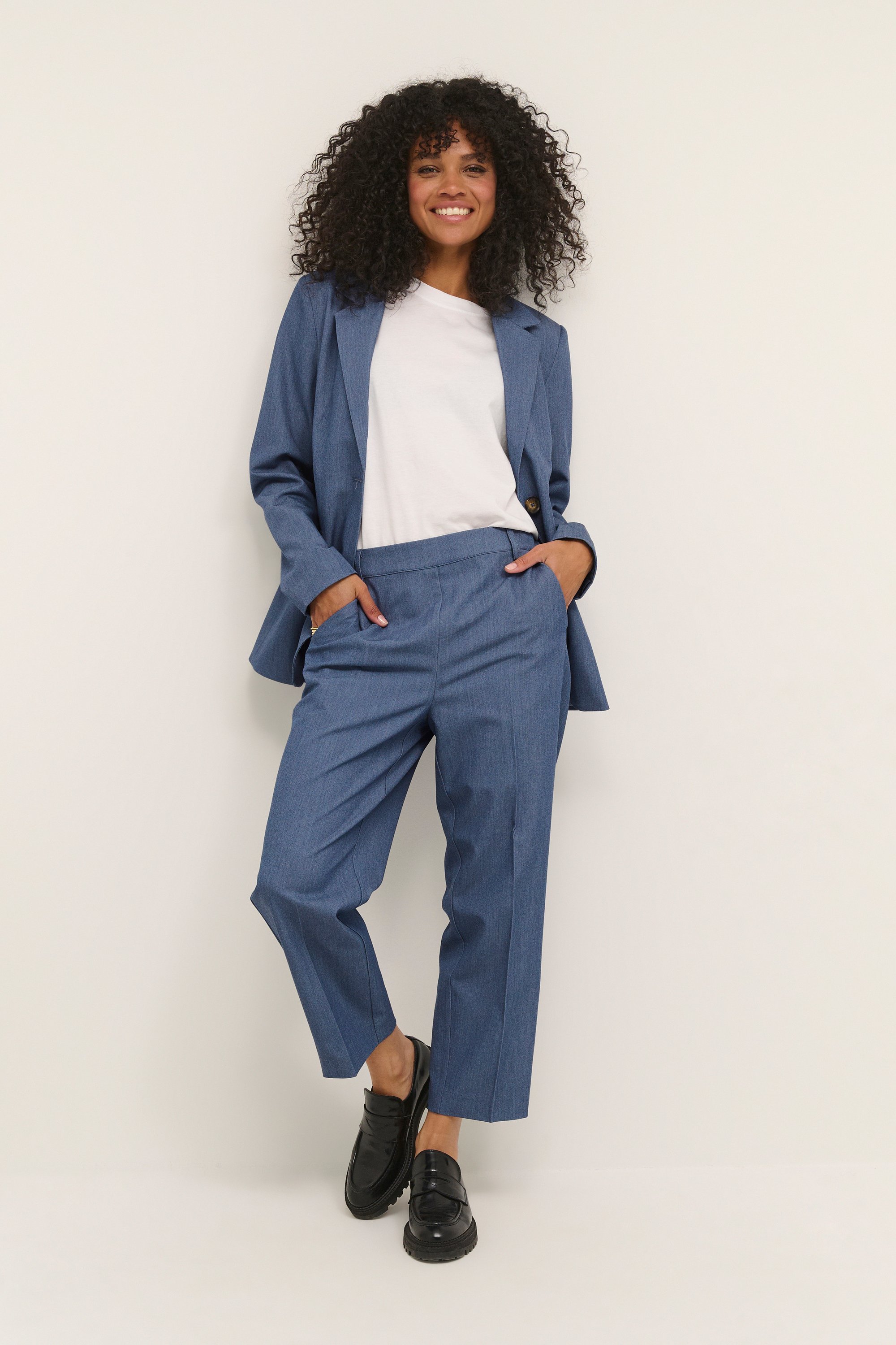 Thumbnail - Pants Suiting Casual fit Vintage Indigo indigo blue