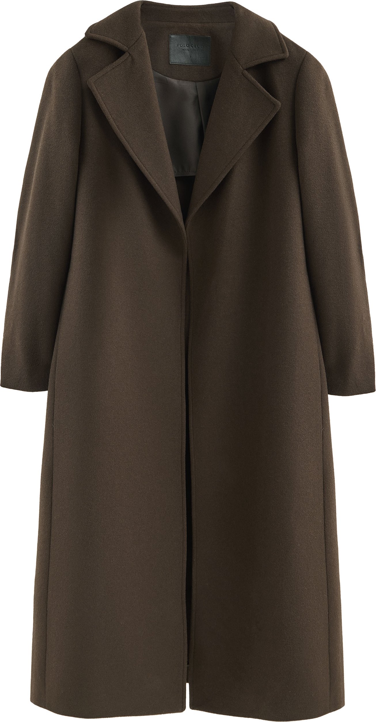 Mantel Camila dunkelbraun mit Polo Club-Logo