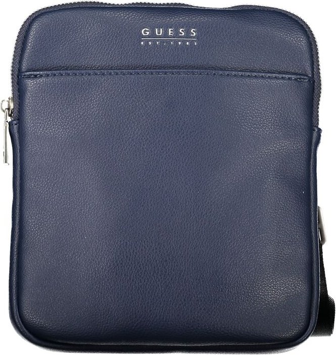 Blaue Polyethylen-Schultertasche