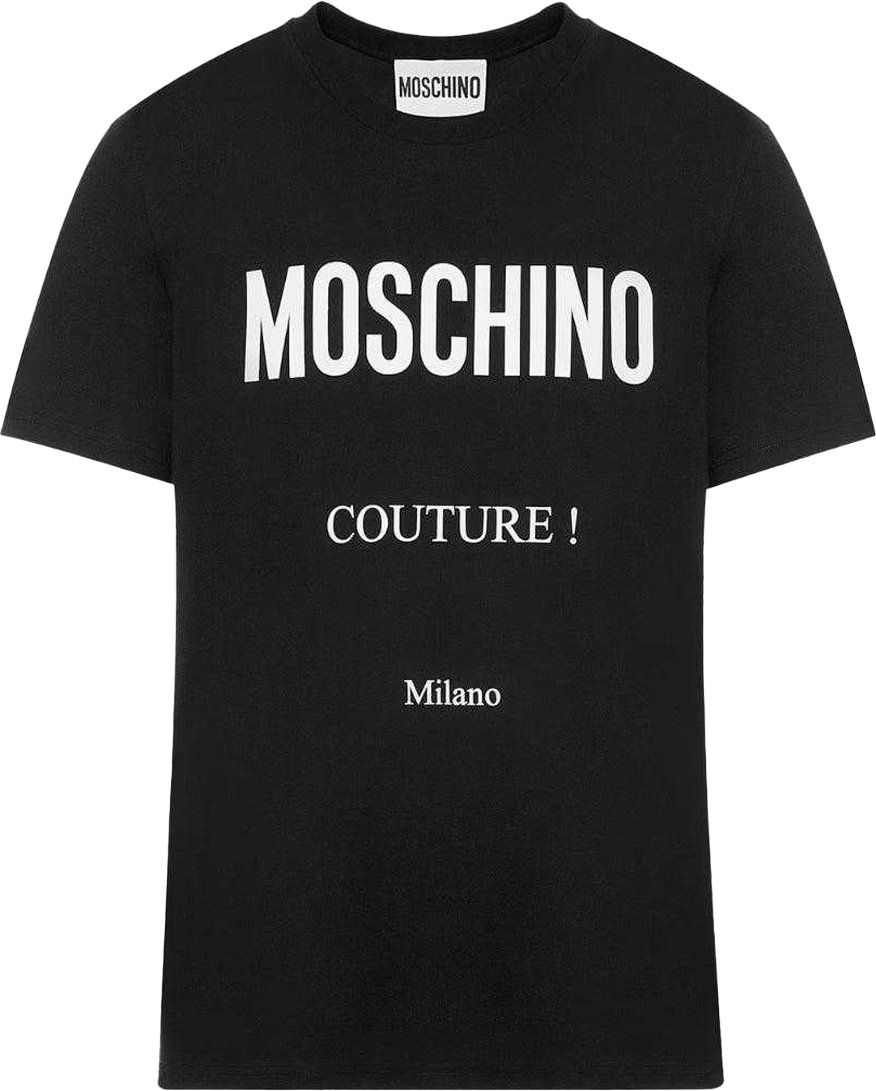 Moschino - "Couture Milano" T-Shirt für Herren (Schwarz)