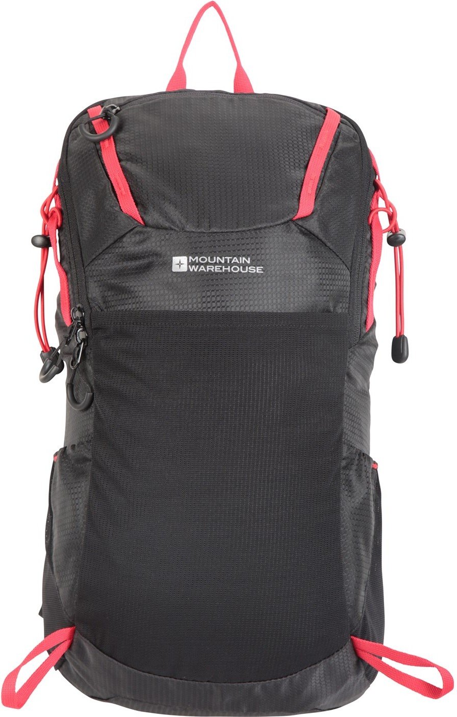 Mountain Warehouse - Rucksack "Inca", 18 Liter (Schwarz/Rot)