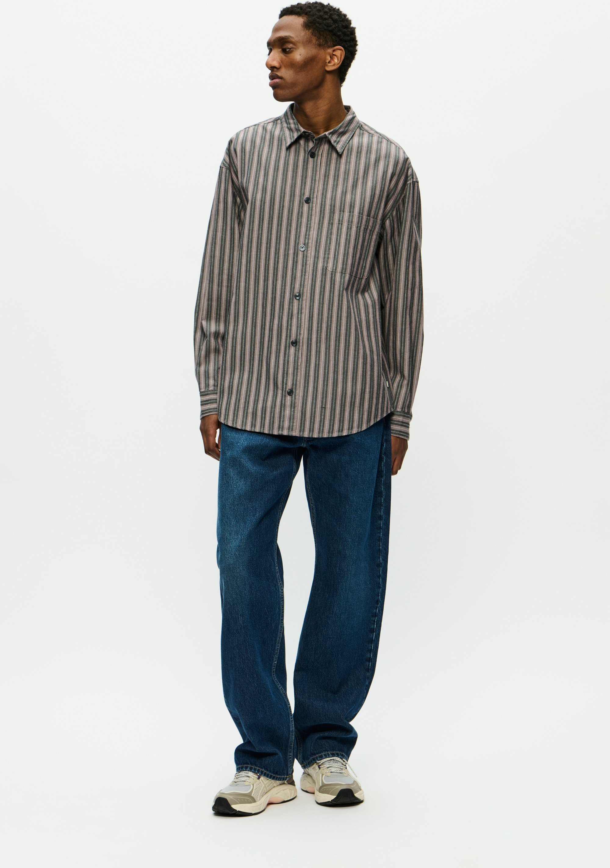 Langarm - Hemd WWCarter Lockere Passform brown