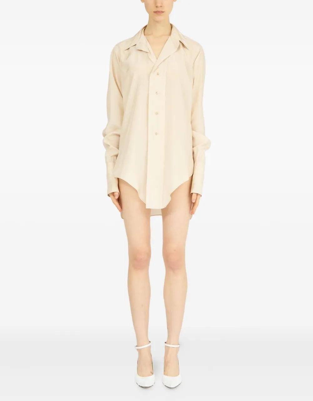 Hemde Shirt mit abgesenktem Saum